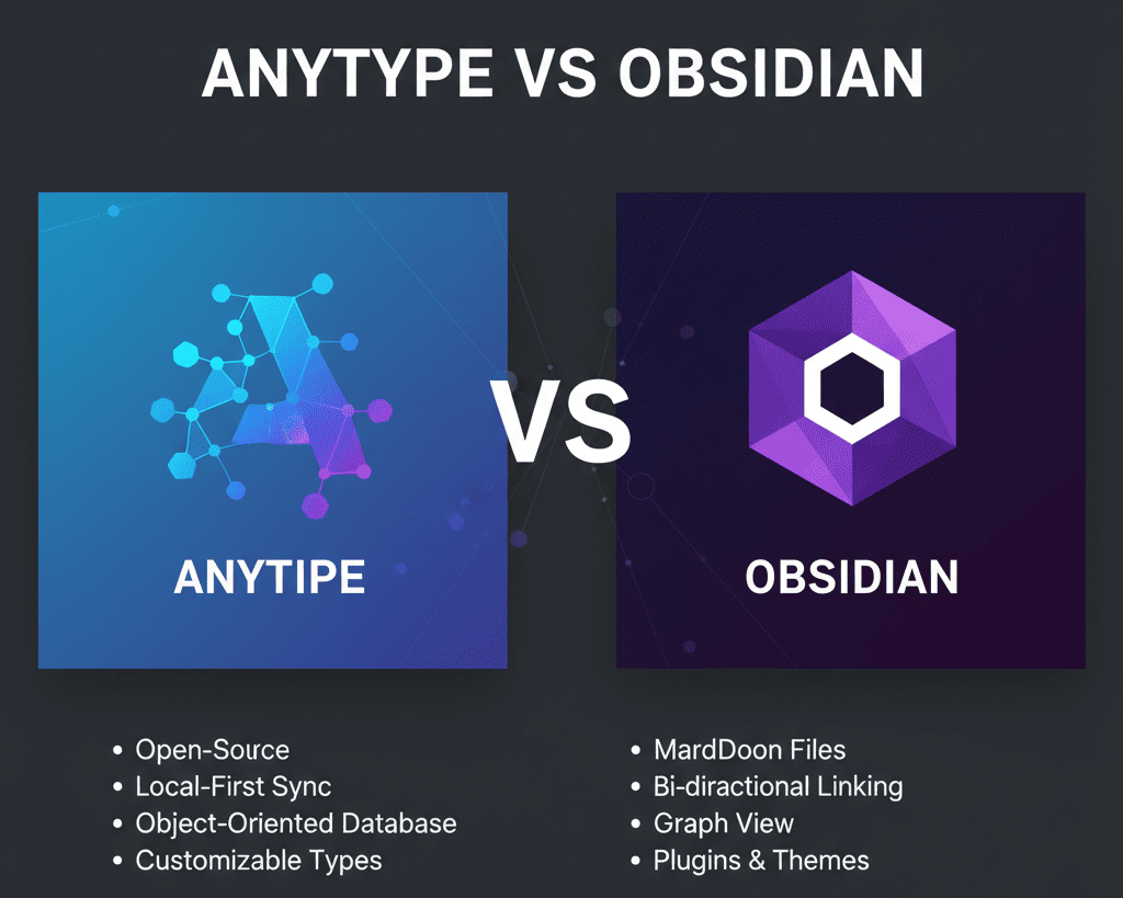 Anytype vs Obsidian