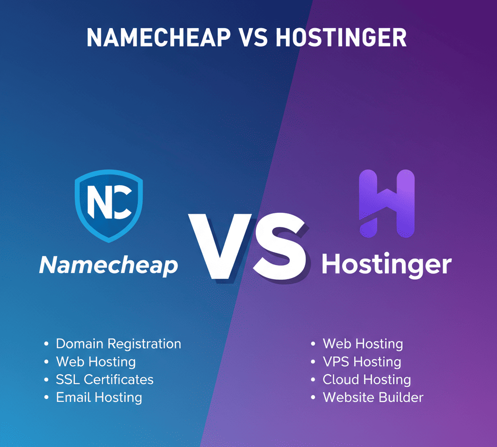 Namecheap vs Hostinger