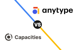 Anytype vs Capacities