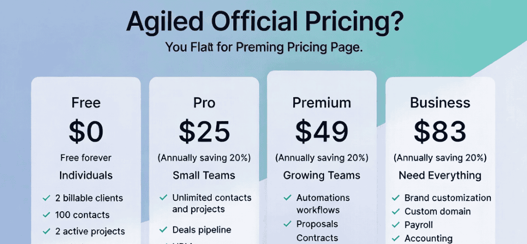 Agiled vs SuiteDash;Agiled-Full-Pricing-2026