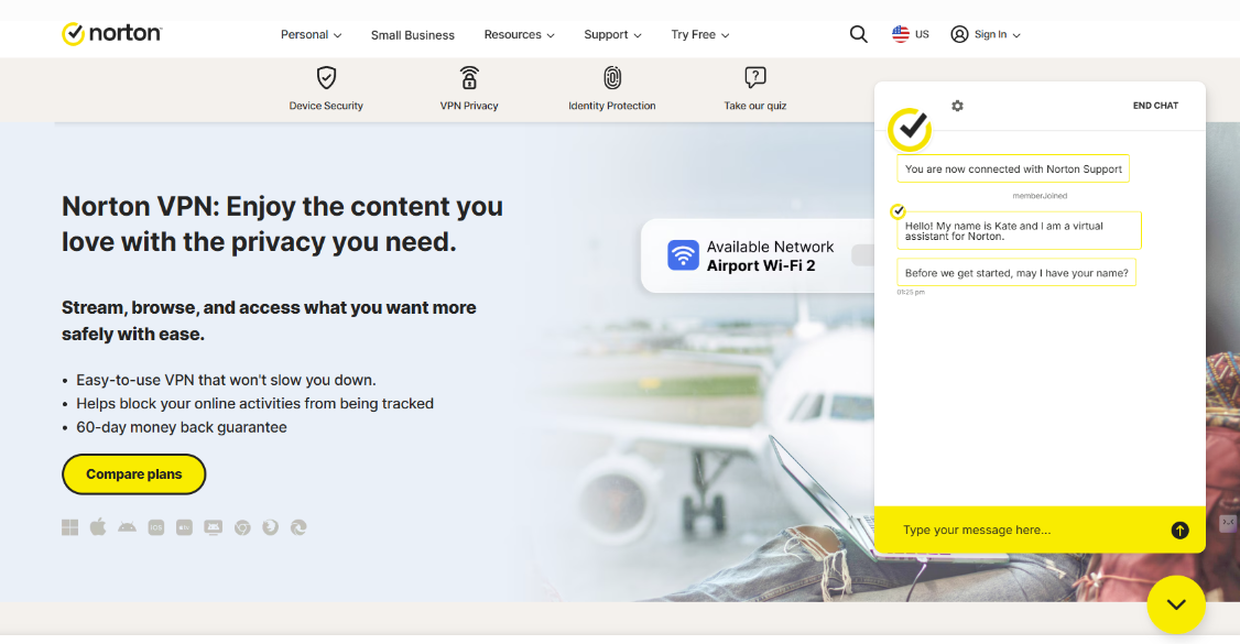 Norton's customer