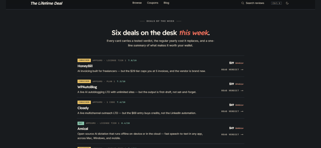 Lifetime Deal Reviews
