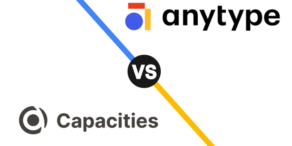 Anytype vs Capacities