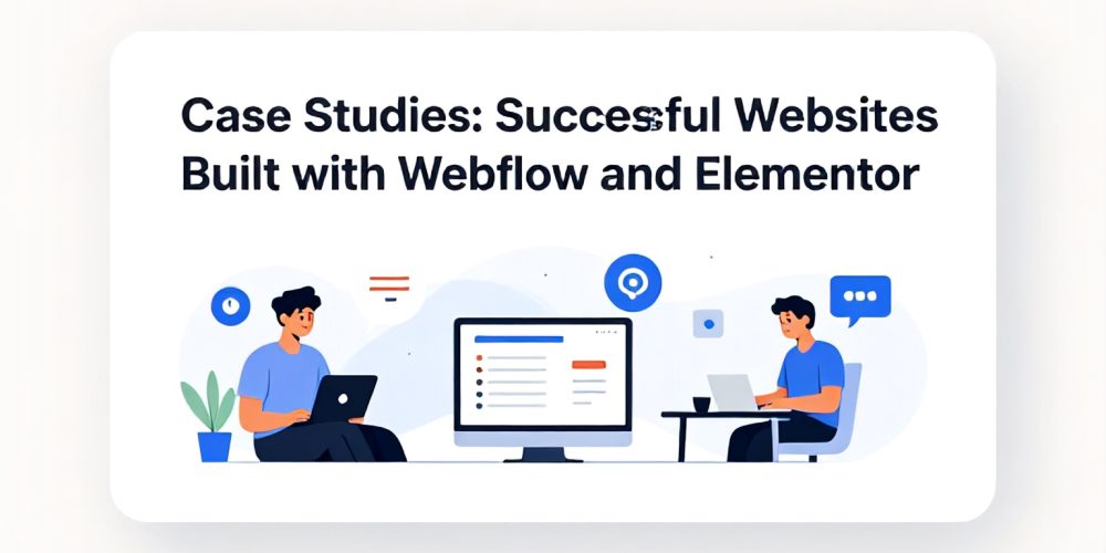 Case Studies: Successful Websites Built with Webflow and Elementor